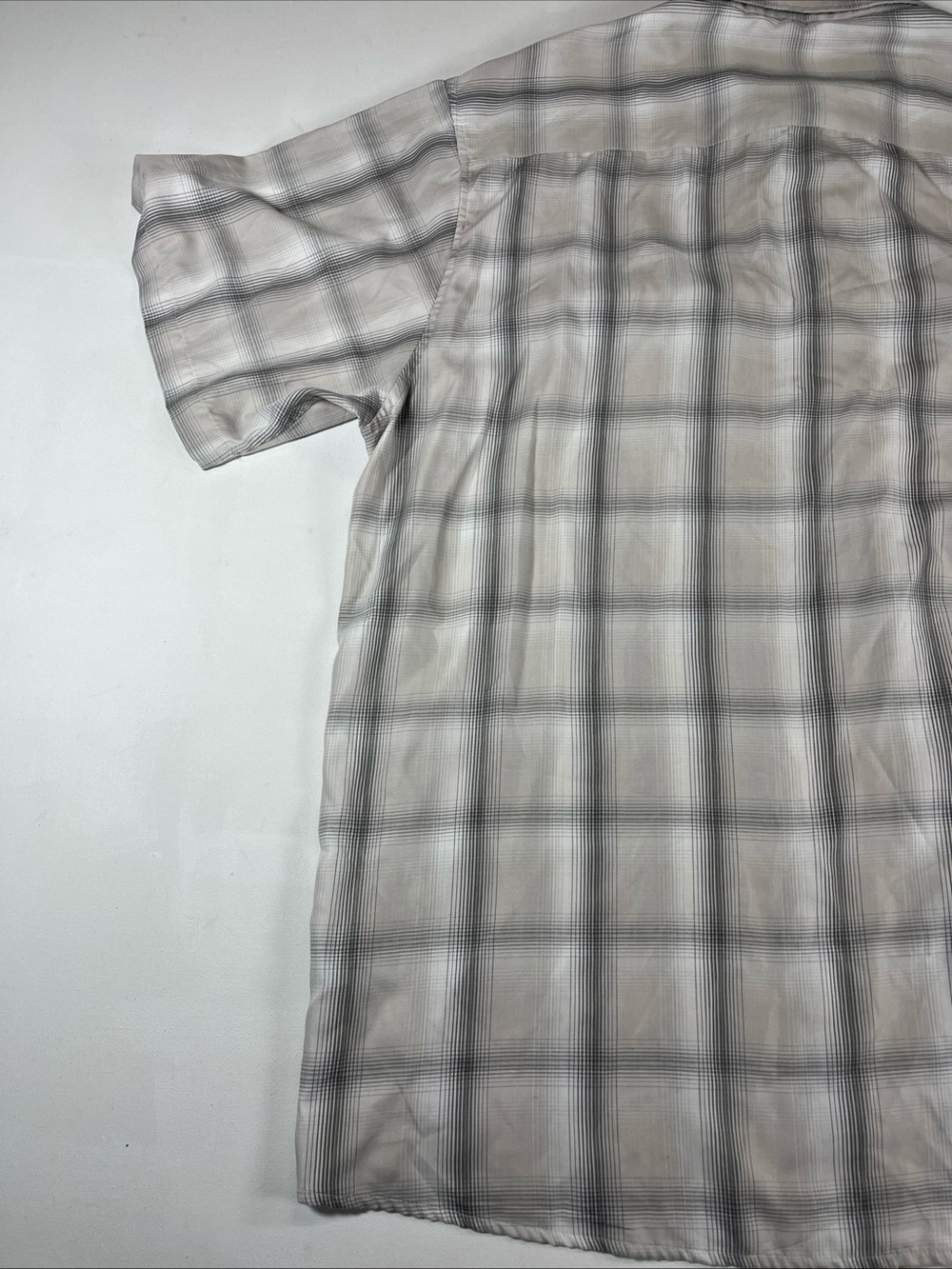 Dixxon Montana Short Sleeve Shirt Pearl Snap Gray Plaid Bamboo Men’s 3XL - Picture 12 of 15